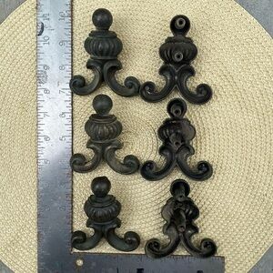 Vintage Black Dresser pulls